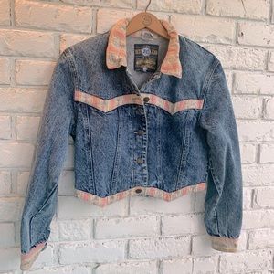 80’s Filippo Totti cropped jean jacket